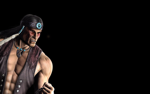 Man feather shoulder cobra toned free wallpaper - medium preview image