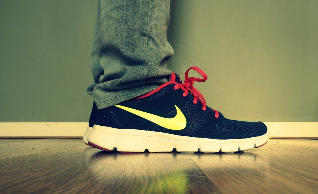 Person wooden floor shoes tennis free wallpaper - medium preview image