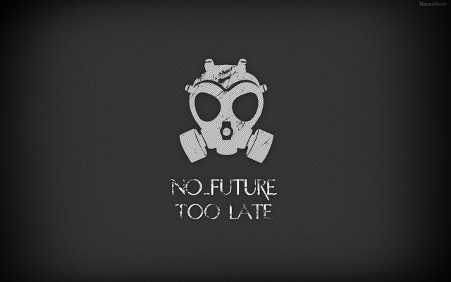 Skull gas mask no future free wallpaper - medium preview image