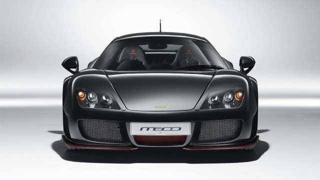 Black sports car red stripe #5 free wallpaper - medium preview image