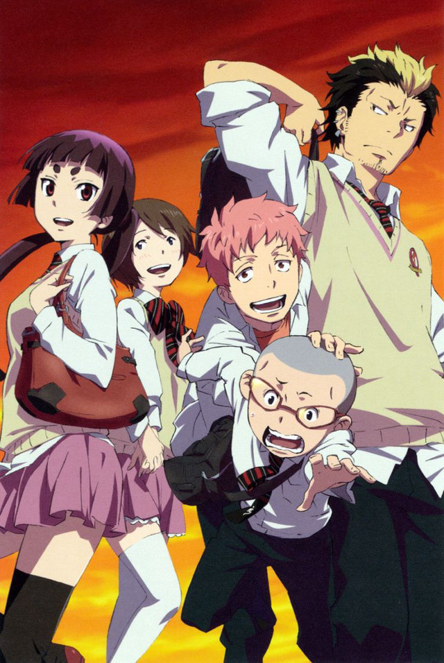 Group people sunset red sky free wallpaper - medium preview image