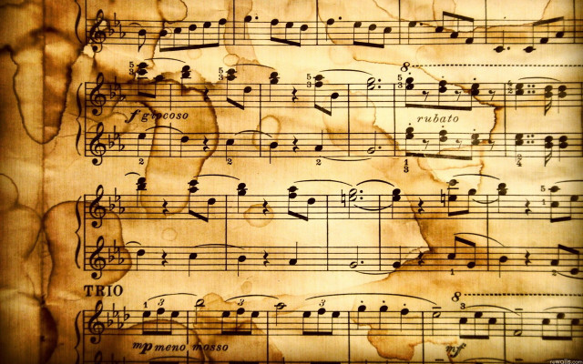 Music sheet musical notes mans free wallpaper - medium preview image