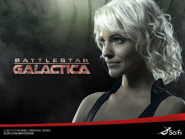 Blonde woman black top red #2 free wallpaper - medium preview image