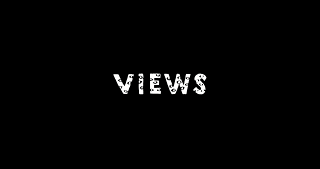 Black background views white letters free wallpaper - medium preview image