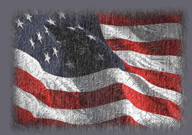 Grungy american flag gray background free wallpaper - medium preview image