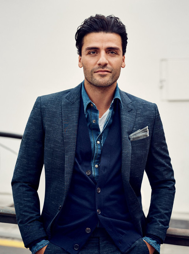 Man suit tie building hands free wallpaper - medium preview image