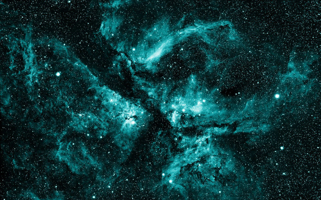 Large star cluster green center free wallpaper - medium preview image
