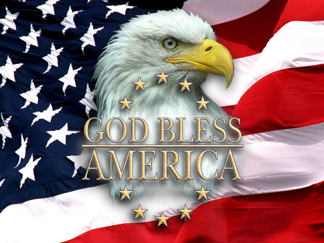 Bald eagle flag god bless free wallpaper - medium preview image