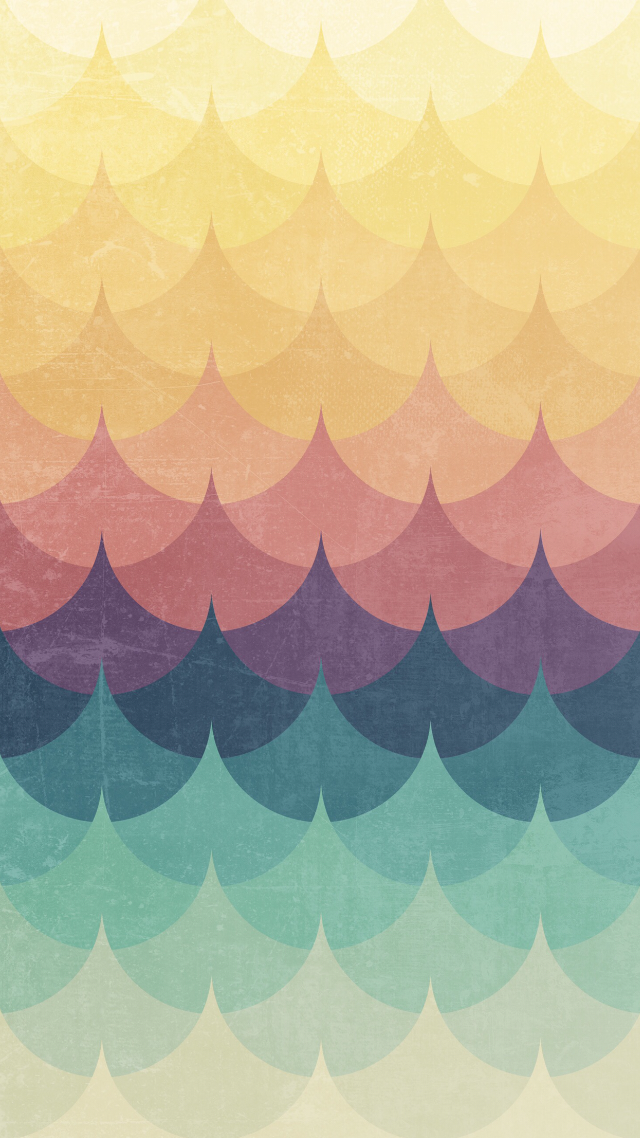 Colorful wave pattern grungy pastel free wallpaper - medium preview image