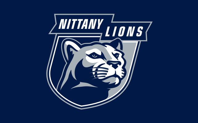 Blue white logo tiger face free wallpaper - medium preview image