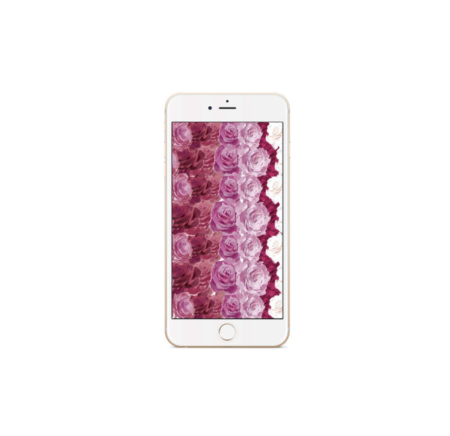 Iphone pink rose pattern white free wallpaper - medium preview image