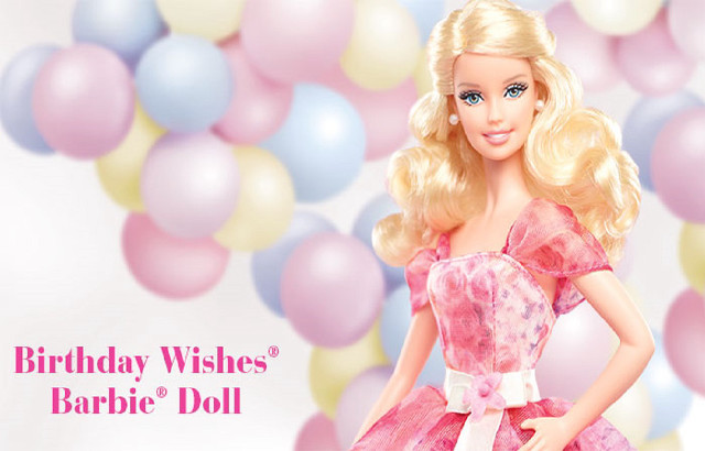 Barbie doll birthday wish card free wallpaper - medium preview image