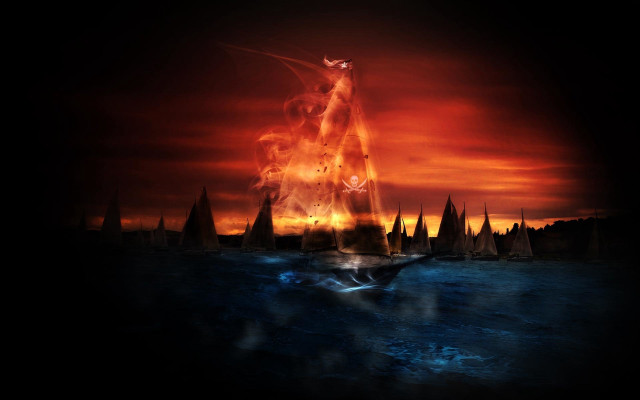 Fire tower water body boat free wallpaper - medium preview image