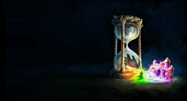 Clock tower rainbow light castle free wallpaper - medium preview image