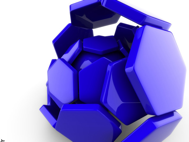 Blue object white surface background free wallpaper - medium preview image