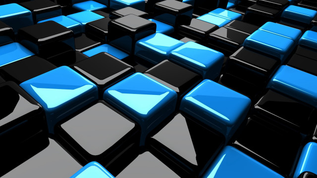 Blue black squares group black #2 free wallpaper - medium preview image