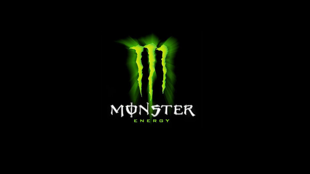 Monster logo green lights energy free wallpaper - medium preview image