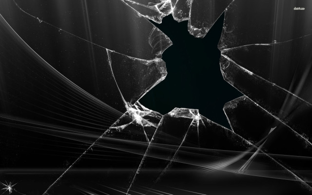 Broken glass window black background #3 free wallpaper - medium preview image