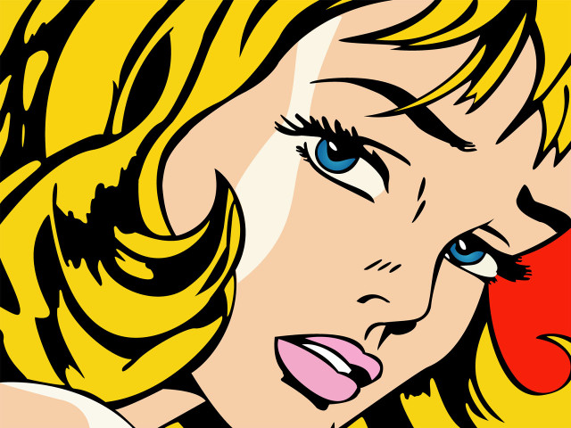 Woman red nose blue eyes free wallpaper - medium preview image