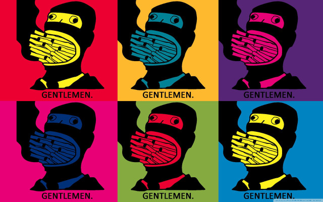 Man face colorful poster four free wallpaper - medium preview image