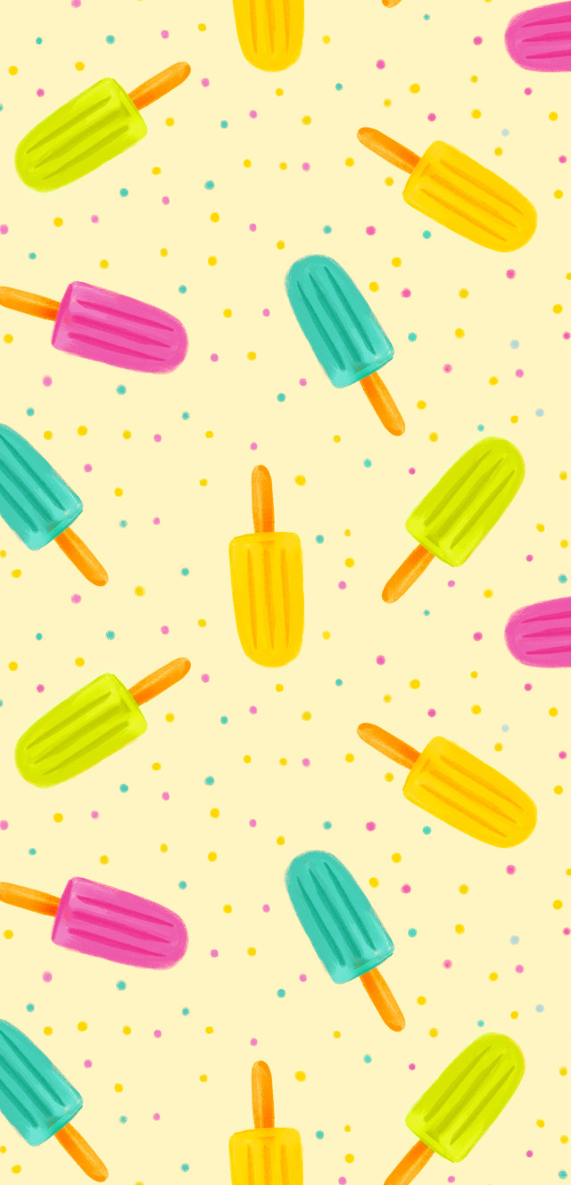 Ice cream cones scoops yellow free wallpaper - medium preview image