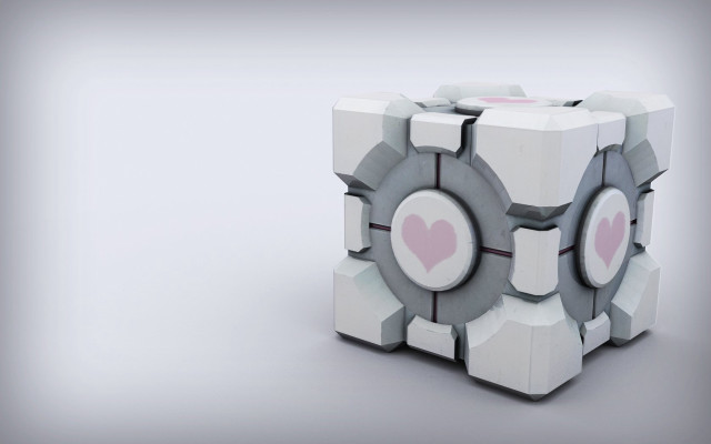 Cube heart hole cutout image free wallpaper - medium preview image