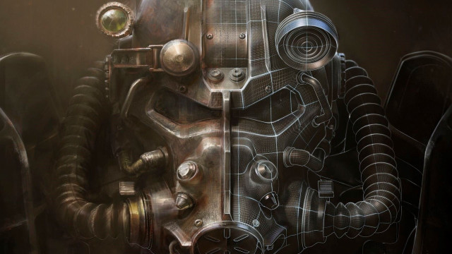 Robot helmet gas mask light free wallpaper - medium preview image
