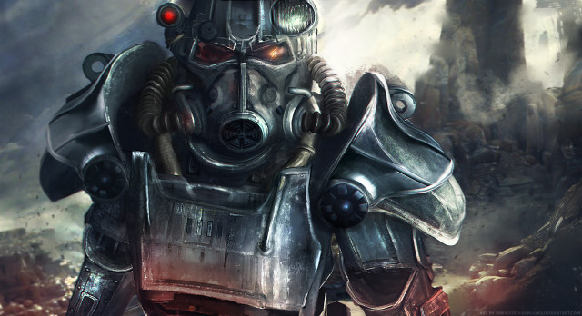 Robot helmet gas mask field free wallpaper - medium preview image