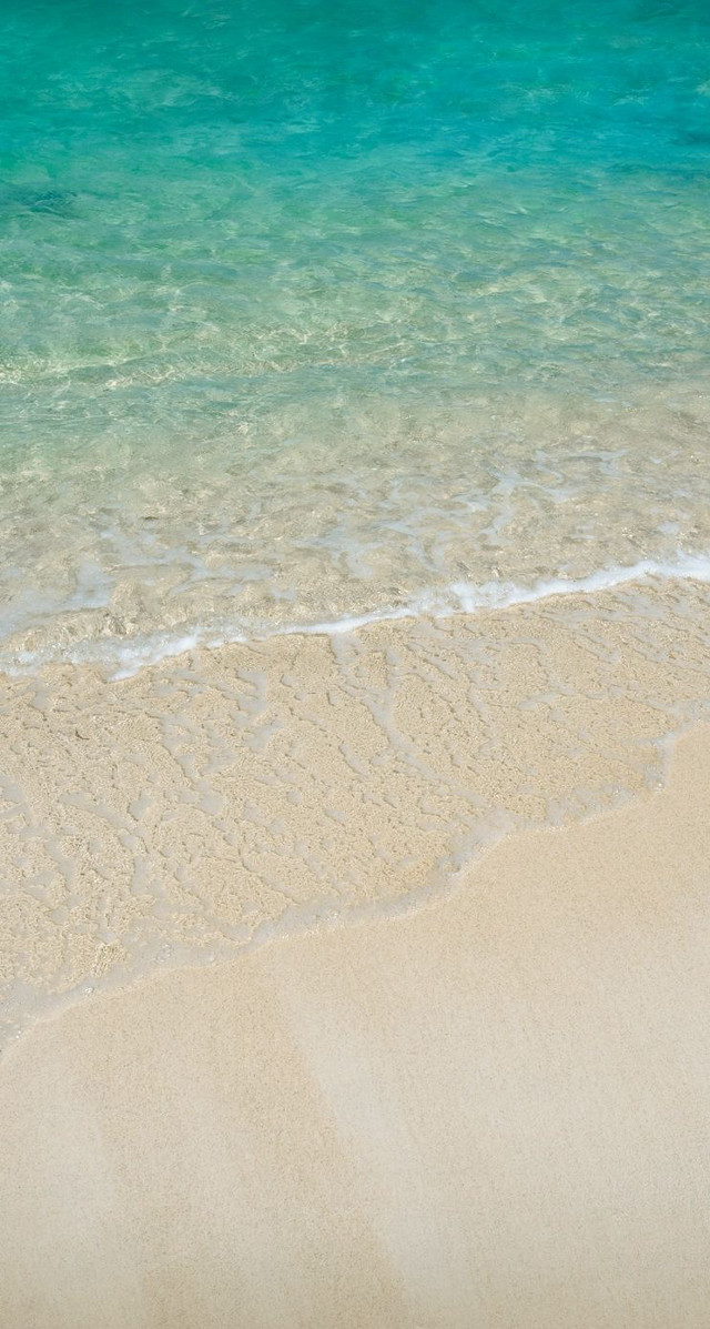 Beach blue ocean white sand free wallpaper - medium preview image