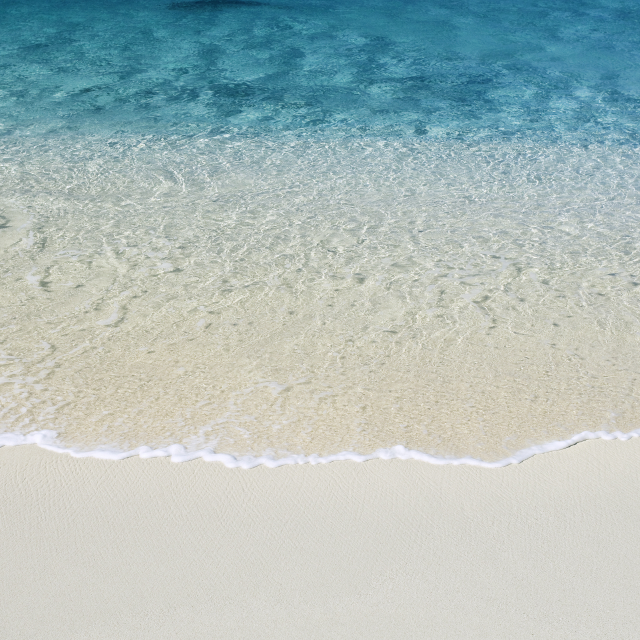 Beach wave person sand surfboard free wallpaper - medium preview image
