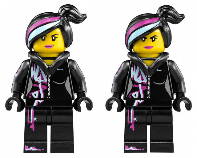 Lego figure pink blue hair free wallpaper - medium preview image