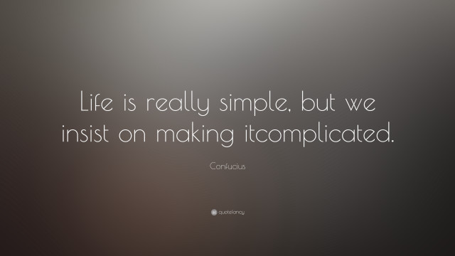 Life simple complicated minimalism wireframe free wallpaper - medium preview image