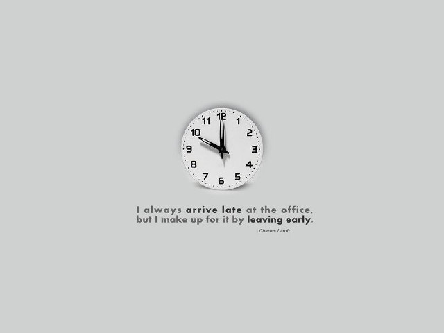 Clock quote gray background blackwhite free wallpaper - medium preview image