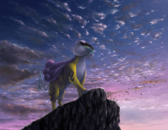 Cartoon character cliff sky background free wallpaper - medium preview image