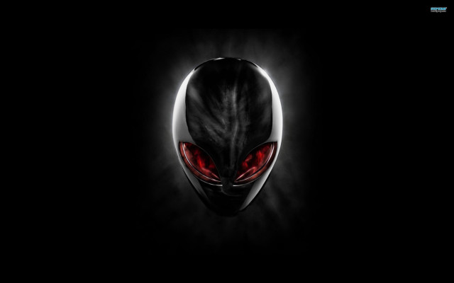 Black alien red eyes black free wallpaper - medium preview image