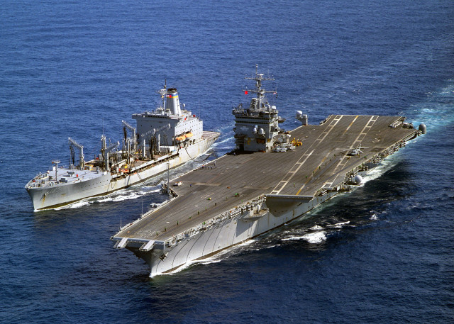 Two large ships ocean water free wallpaper - medium preview image