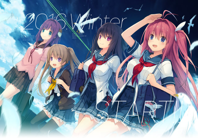 Girls school uniforms blue sky #2 free wallpaper - medium preview image