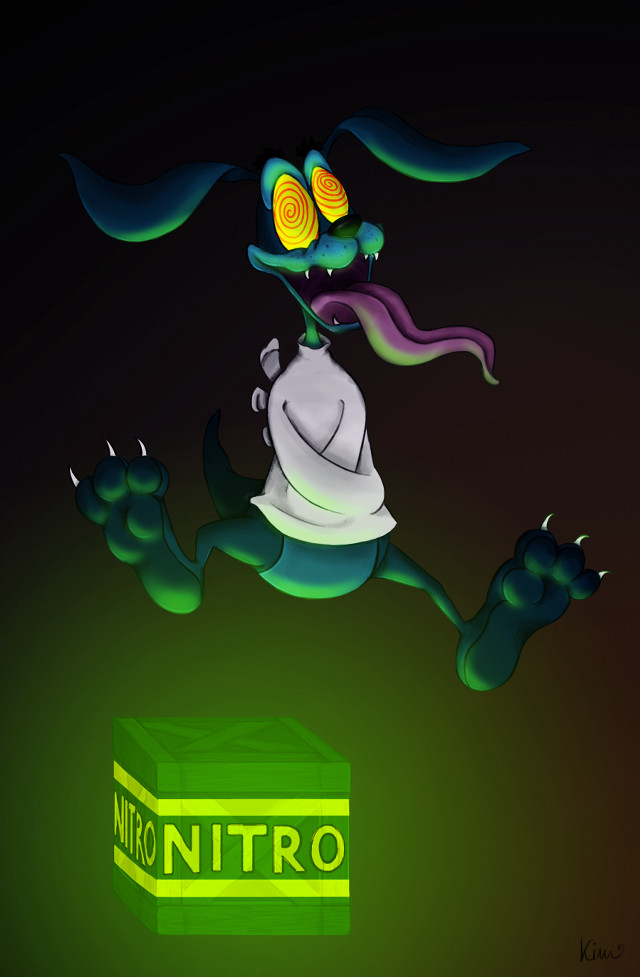 Cartoon character flying nitro powder free wallpaper - medium preview image
