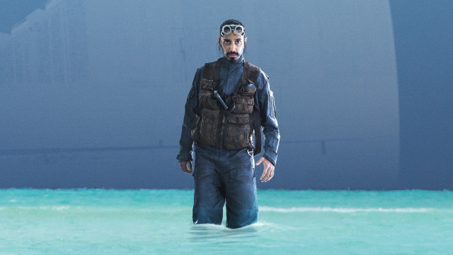 Man standing water life jacket free wallpaper - medium preview image