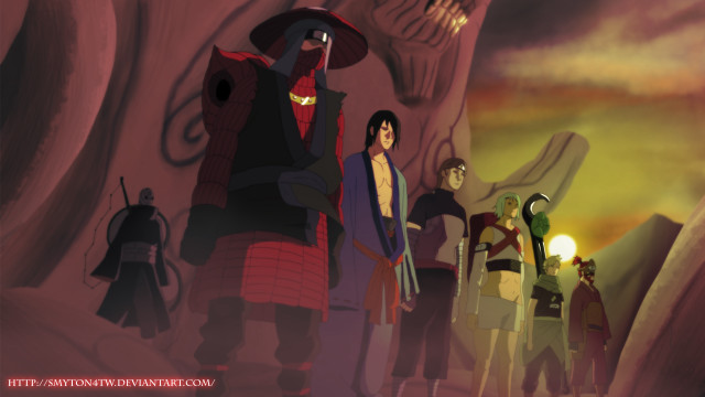 Group people cave demon man free wallpaper - medium preview image