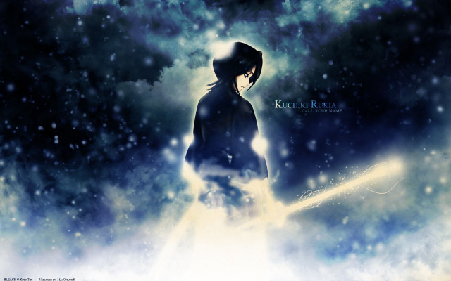 Person snow sword sky stars free wallpaper - medium preview image