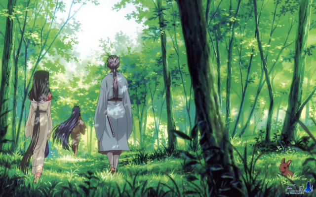 Bamboo forest sword boys nature free wallpaper - medium preview image