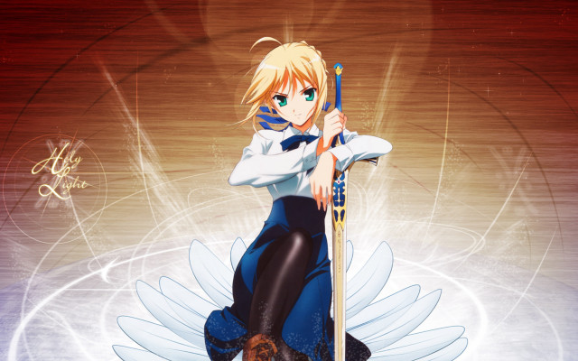 Woman sword wings dog poster free wallpaper - medium preview image