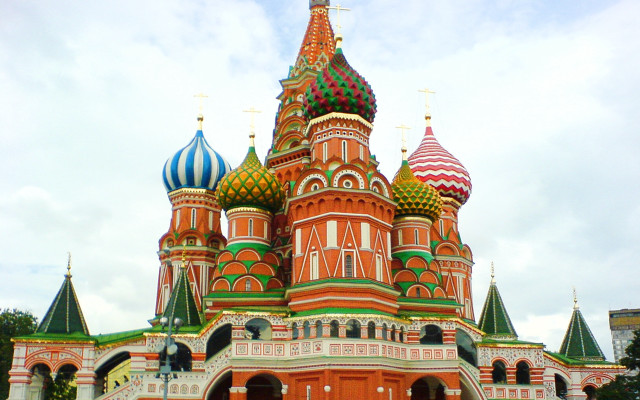 Large building domes clock tower free wallpaper - medium preview image