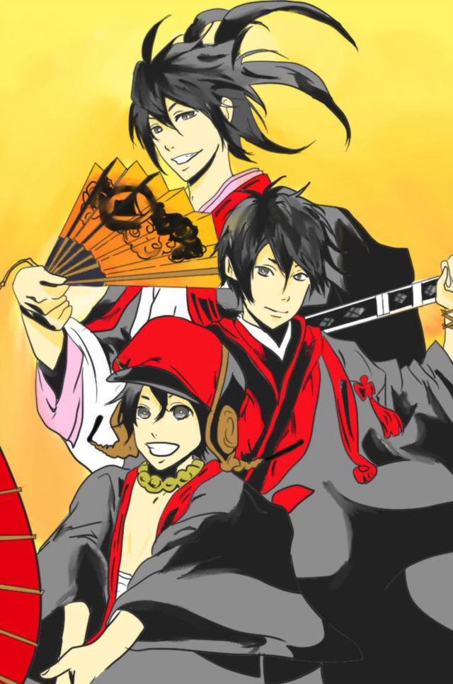 Group people umbrellas fan standing free wallpaper - medium preview image