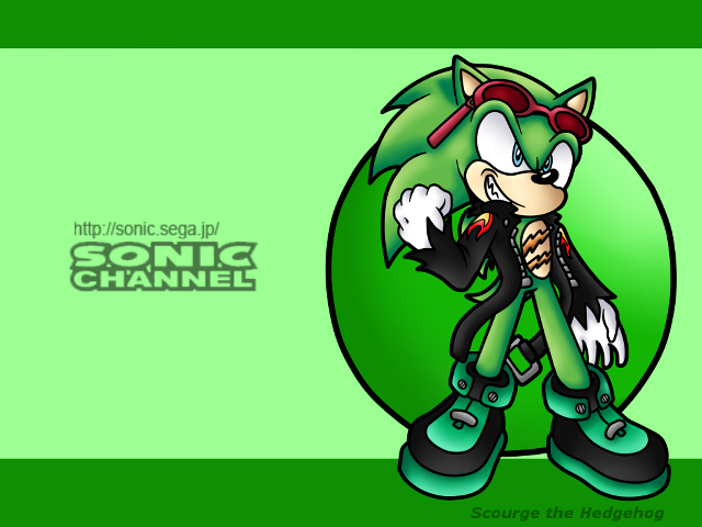 Cartoon character green background sonic #2 free wallpaper - medium preview image