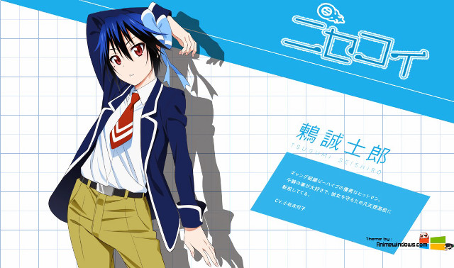 Woman suit tie blue background free wallpaper - medium preview image