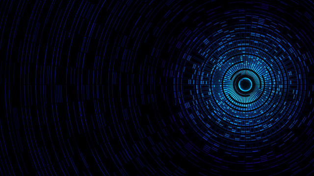 Blue circle black background image free wallpaper - medium preview image