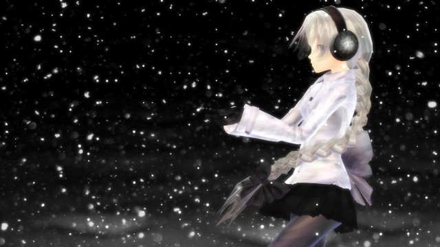 Girl white shirt black skirt #5 free wallpaper - medium preview image