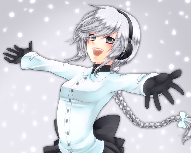 Alice prin white haired dancing free wallpaper - medium preview image